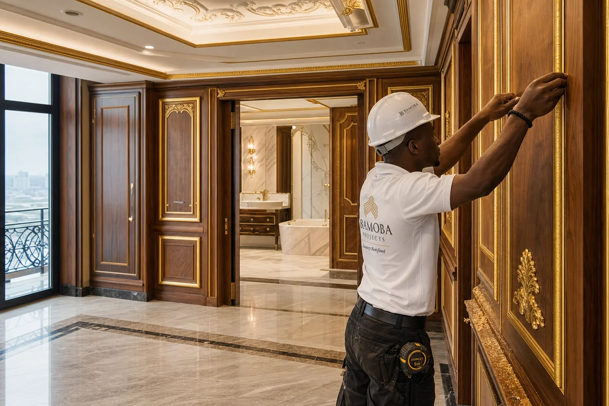 Master-craft prestige finish and detail on a luxury interior in Accra