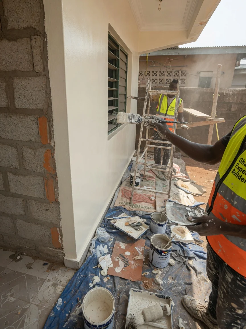 Ambassadorial residence construction and finishing in Accra — ambassadorial residence craft build finish detail cantonments accra ghanaexpertbuilders, Accra Ghana
