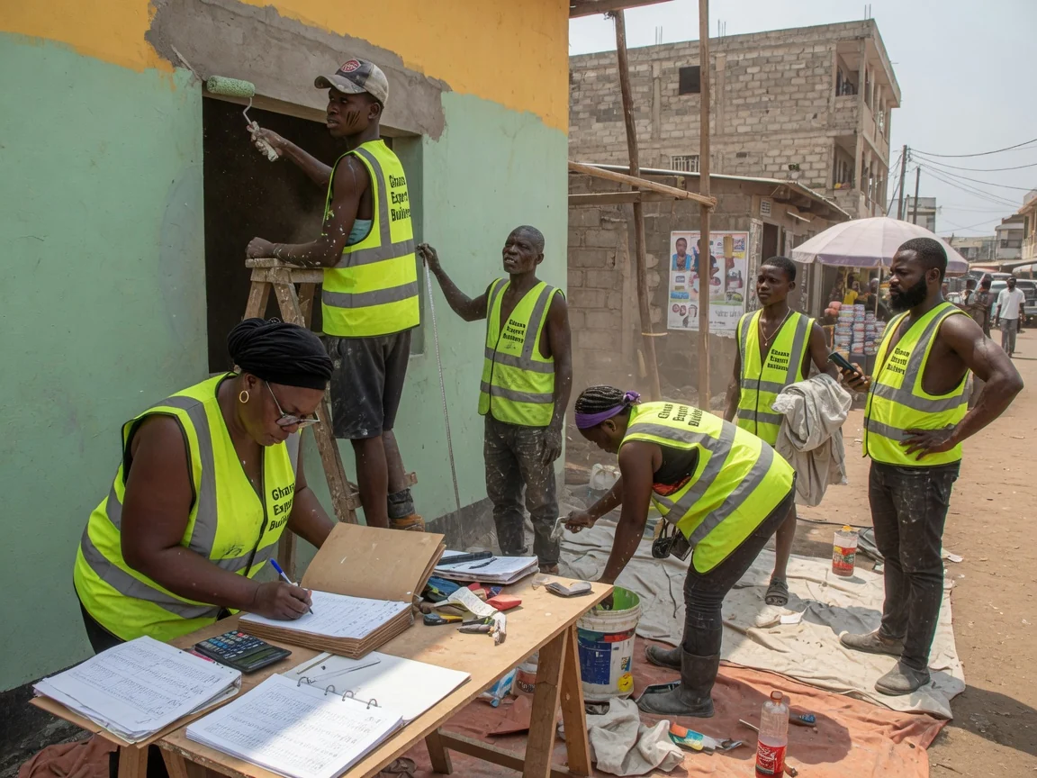 Quantity surveyor preparing a Bill of Quantities in Accra — building cost boq quantity surveyor bill of quantities measured estimate accra ghanaexpertbuilders, Accra Ghana