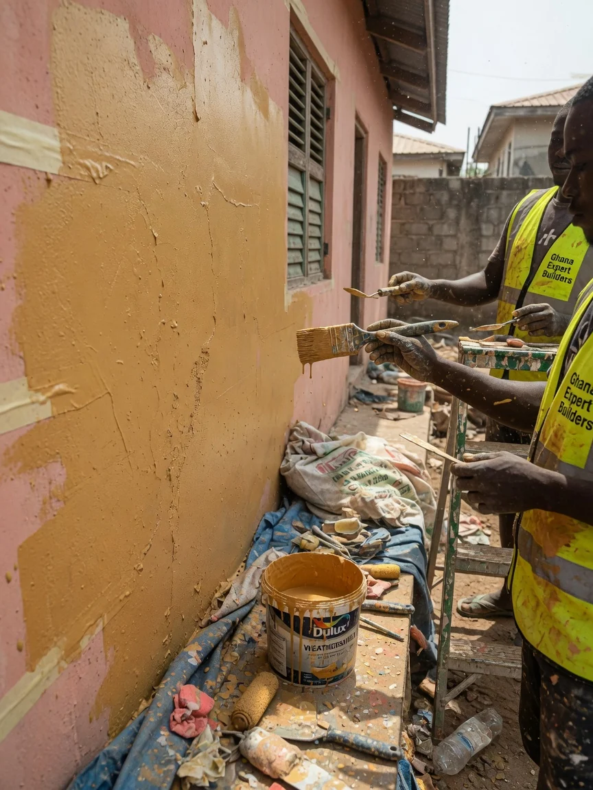 Heritage residential restoration in Accra and Cape Coast — master craft period joinery restoration quality inspection detail ghanaexpertbuilders, Accra Ghana