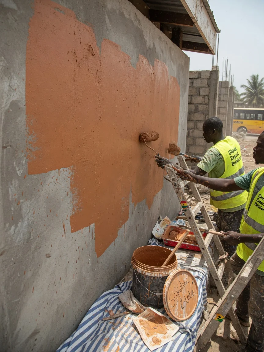 Signature estate construction in Accra — master craft signature finish quality inspection detail ghanaexpertbuilders, Accra Ghana
