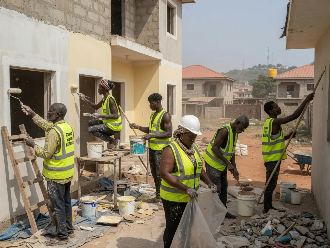 New home construction in Accra — new home construction foundation substructure stage trasacco accra ghanaexpertbuilders, Accra Ghana