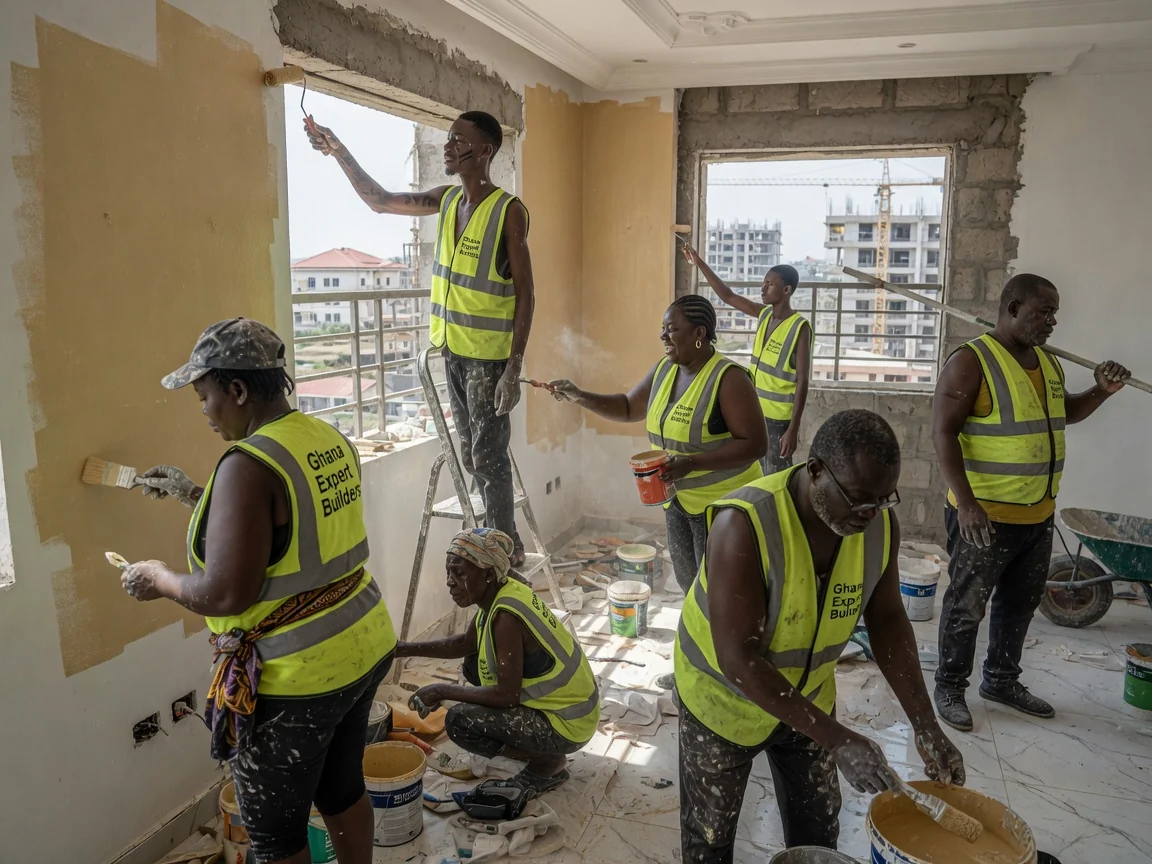 Presidential suite and state-grade residential construction in Accra — prestige residential bespoke joinery premium finish quality inspection ghanaexpertbuilders, Accra Ghana