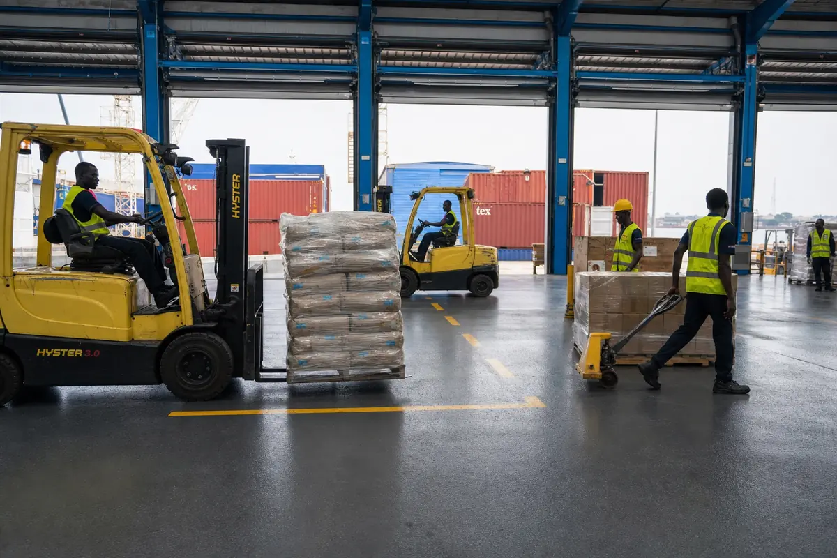 Heavy-traffic industrial flooring in Tema, Ghana — service heavy traffic flooring logistics port tema, Accra Ghana