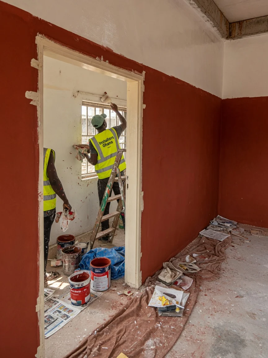 Interior finishes detail — flooring, walls, ceilings, joinery — flooring tile stone timber installation detail installersghana, Accra Ghana