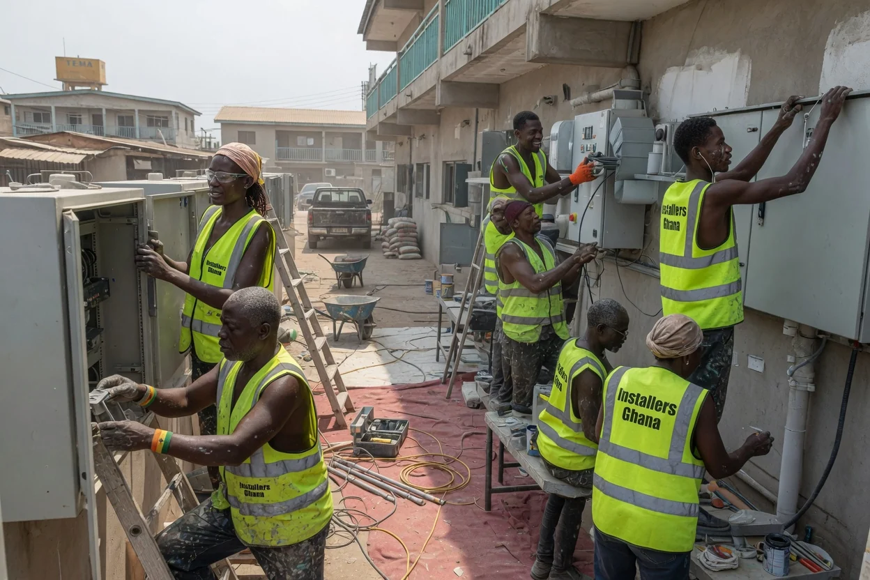 Installers Ghana installing and commissioning specialist equipment in Tema — installers ghana specialty equipment installation commissioning industrial tema installersghana, Accra Ghana