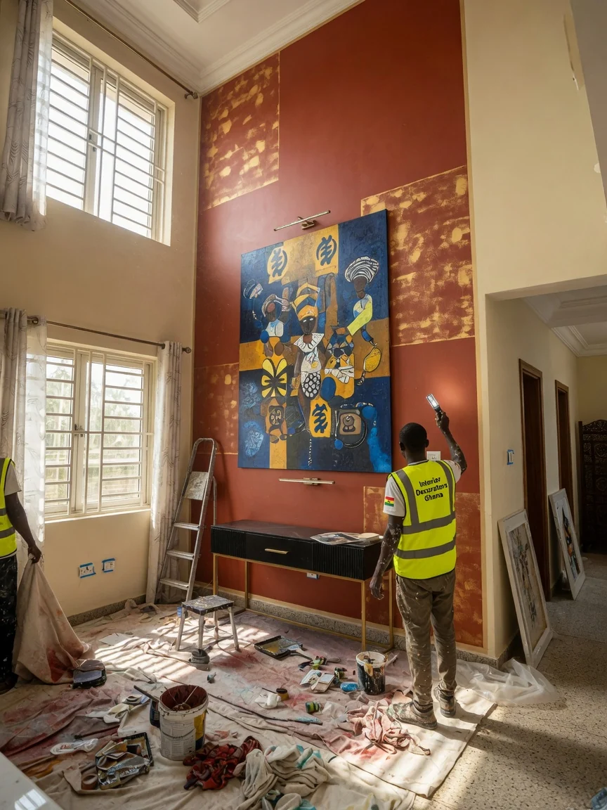 Art curation and installation in Accra — art curation collection coordination cantonments accra interiordecoratorsghana, Accra Ghana
