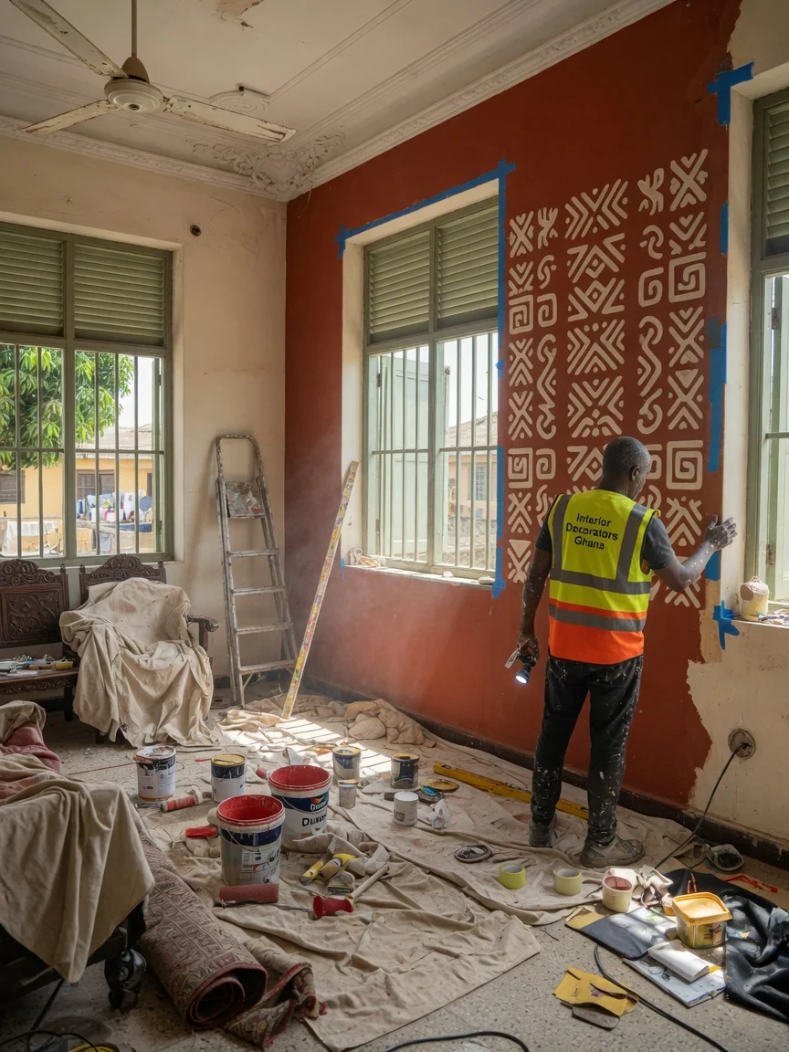 Heritage interior restoration in Accra — heritage plasterwork cornice restoration ridge accra interiordecoratorsghana, Accra Ghana