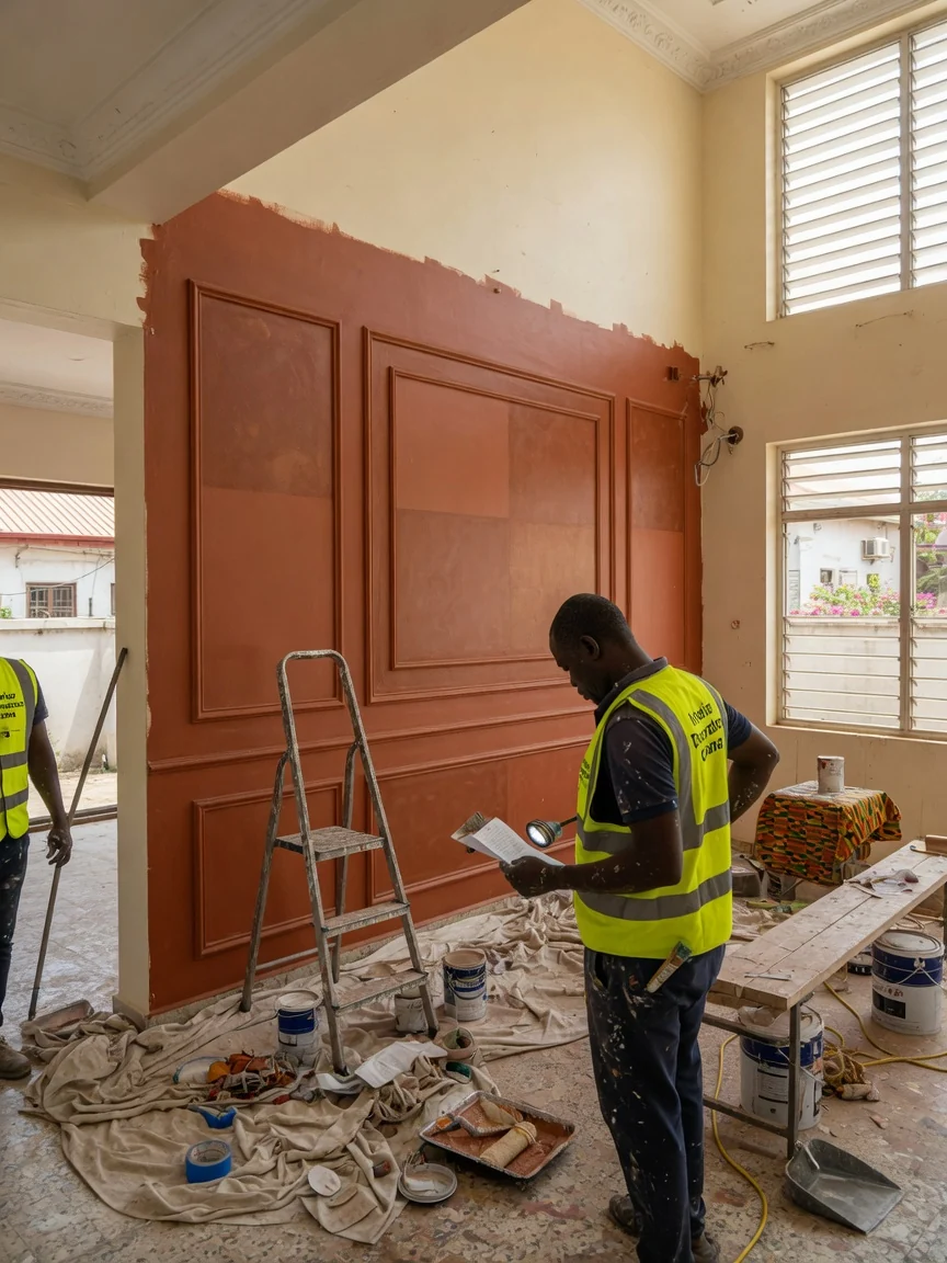 Multi-disciplinary interior coordination in Accra — joinery me services interface integration cantonments accra interiordecoratorsghana, Accra Ghana