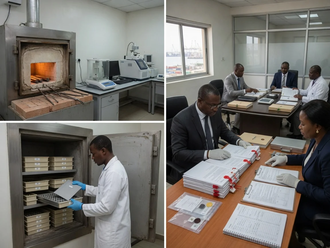 Gold due diligence and chain-of-custody in Ghana — kronix metals due diligence chain of custody sealed documentation branded accra kronixmetals, Accra Ghana