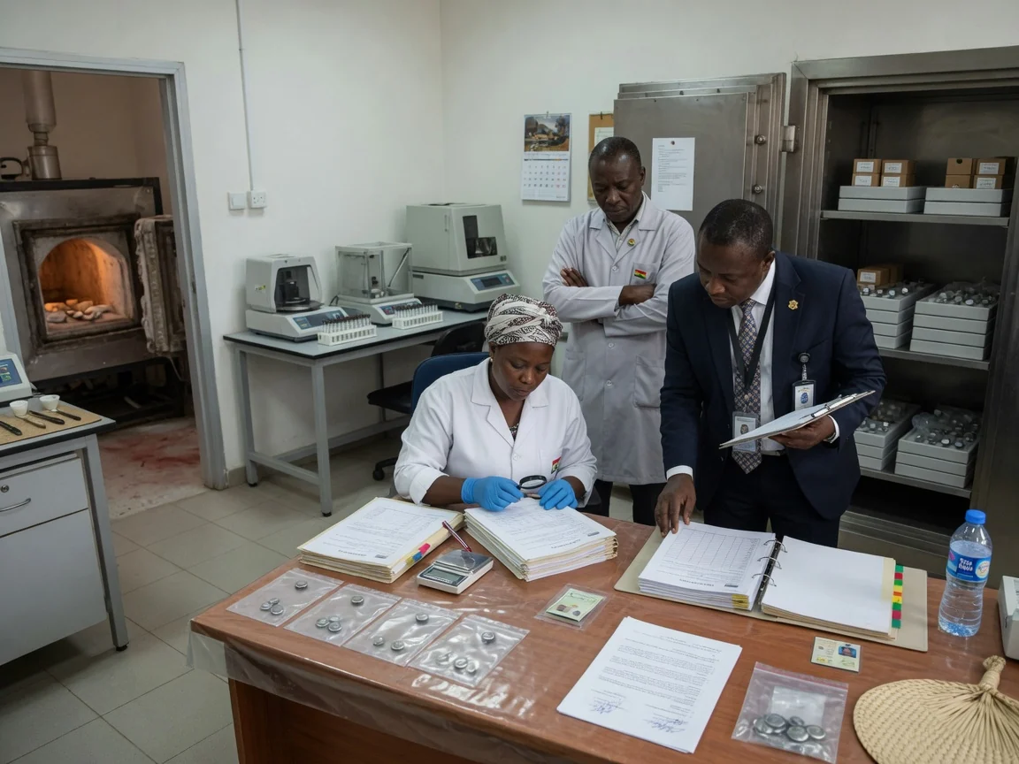 Precious-metals assaying and quality verification in Ghana — kronix metals quality verification documentation analyst signoff branded tema kronixmetals, Accra Ghana