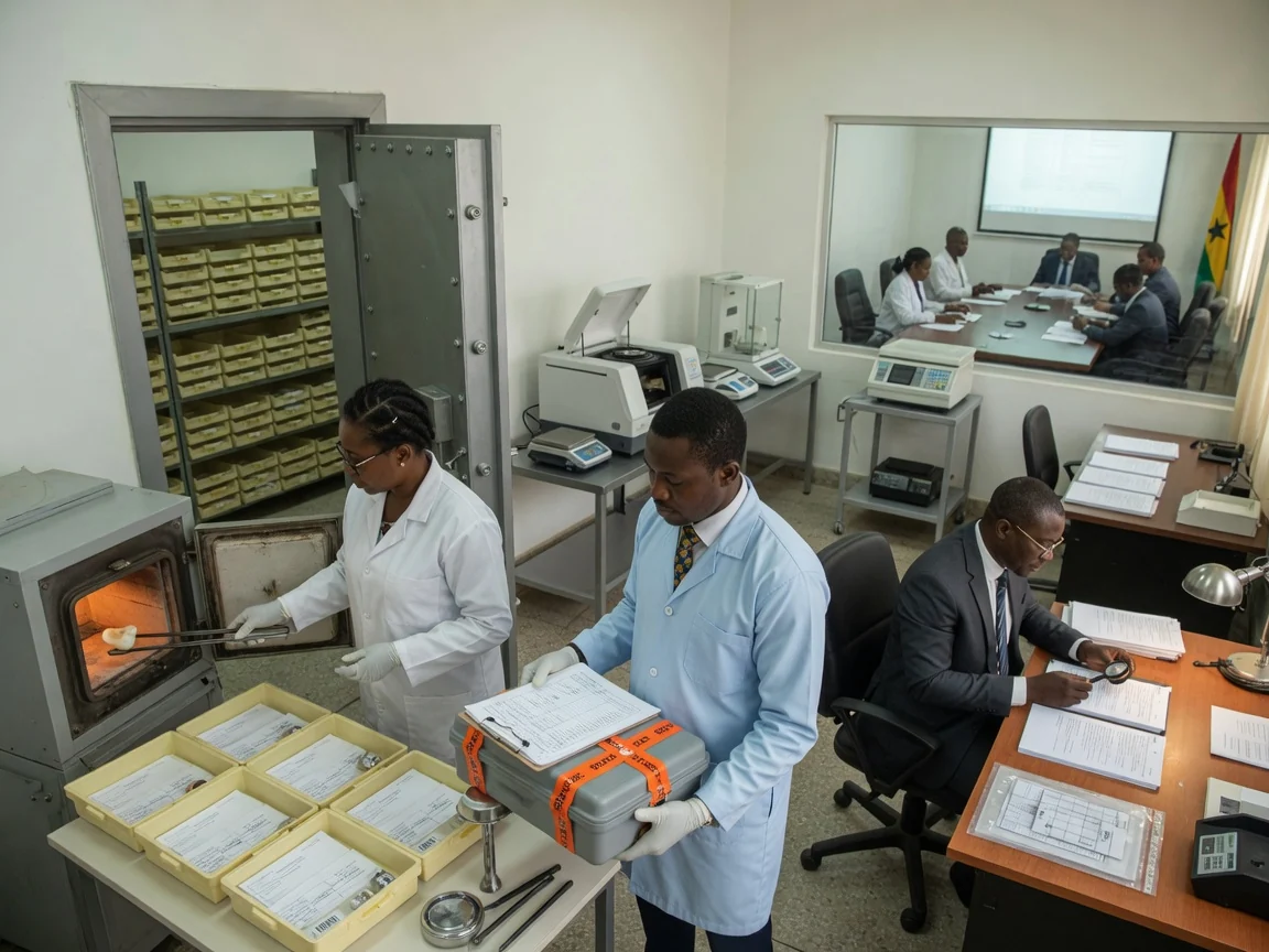 International gold trade facilitation from Ghana — kronix metals secure precious metals logistics sealed consignment branded tema kronixmetals, Accra Ghana