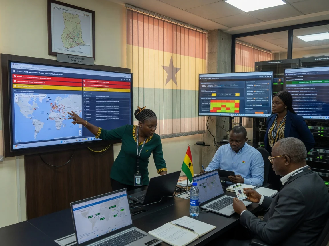 Conseil institutionnel identité & accès au Ghana — kronix shield access certification authentication controls branded accra kronixshield, Accra Ghana