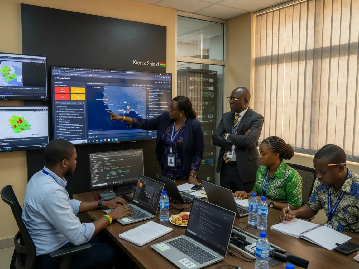 Institutional cybersecurity services in Ghana — kronix shield institutional security assessment team branded accra kronixshield, Accra Ghana