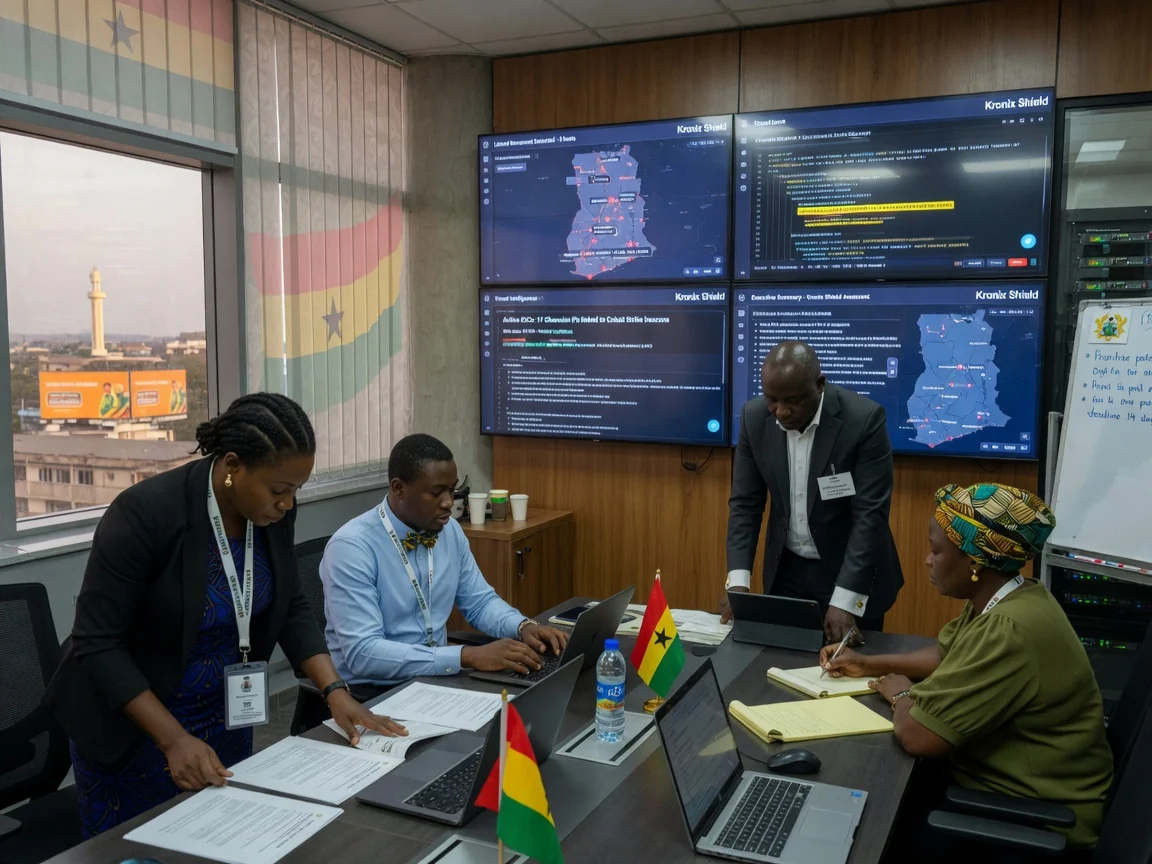 Institutional penetration testing and security assessment in Ghana — kronix shield security assessment findings review branded accra kronixshield, Accra Ghana