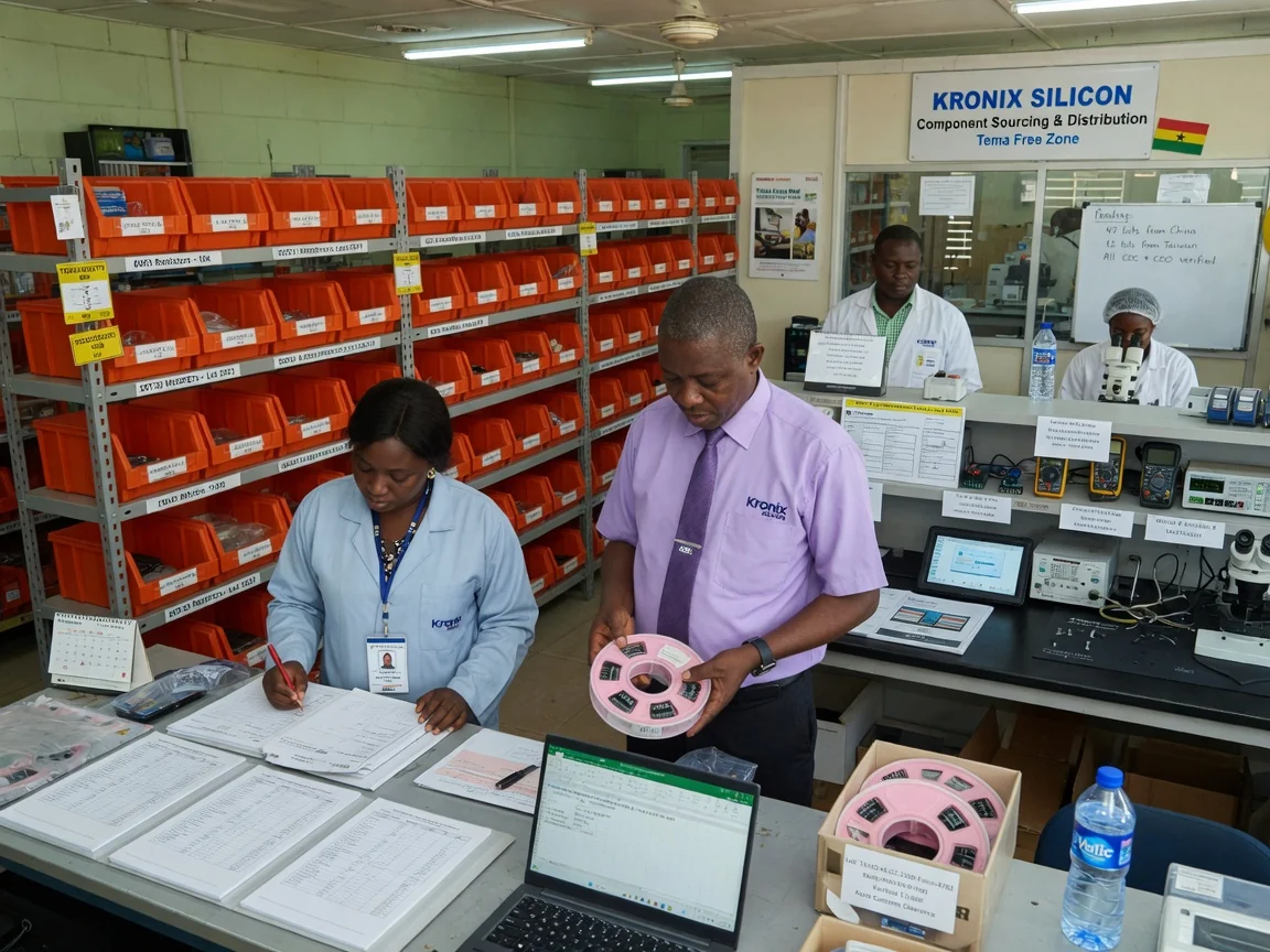 Electronic component traceability and chain-of-custody compliance documentation — kronix silicon component traceability batch records documentation branded accra kronixsilicon, Accra Ghana