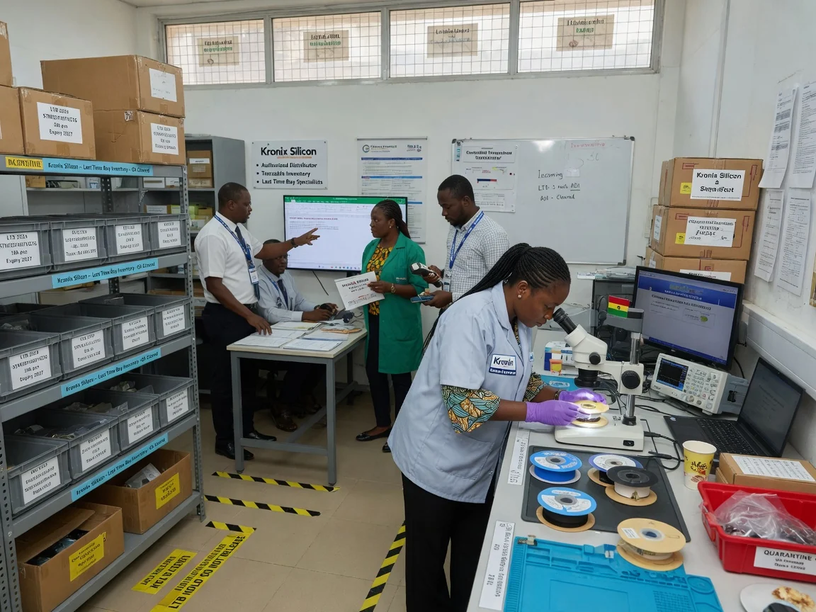 Electronic component obsolescence management and lifecycle planning — kronix silicon last time buy managed inventory segregated storage branded tema kronixsilicon, Accra Ghana