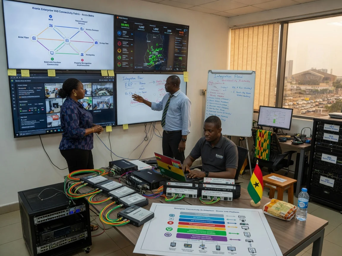 Enterprise connectivity programme in Accra, Ghana — kronix telecom enterprise connectivity network architecture design branded accra kronixtelecom, Accra Ghana