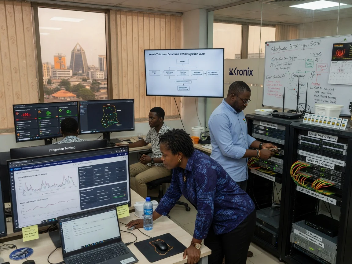 Messagerie SMS et USSD d'entreprise au Ghana — kronix telecom enterprise messaging sms ussd integration engineers branded accra kronixtelecom, Accra Ghana