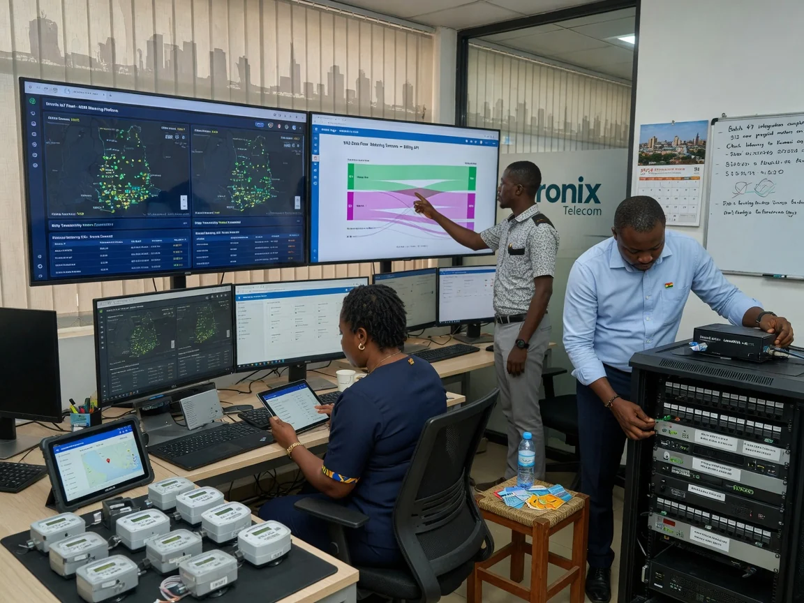 Activation IoT et M2M au Ghana — kronix telecom iot m2m connected metering sensors fleet branded accra kronixtelecom, Accra Ghana
