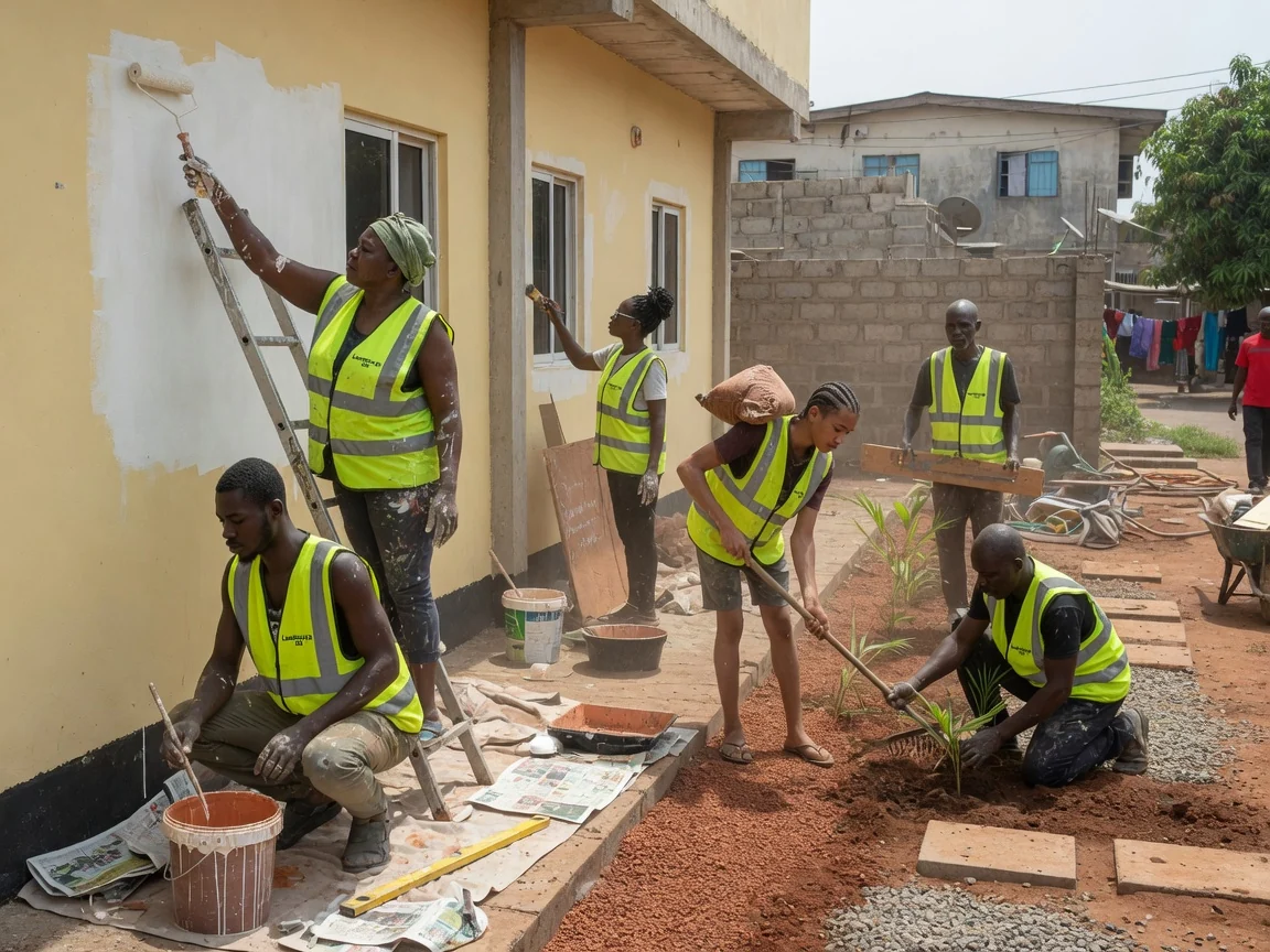 Signature hospitality landscape design and maintenance in Ghana — resort garden dining feature planting water feature east legon accra landscapegh, Accra Ghana