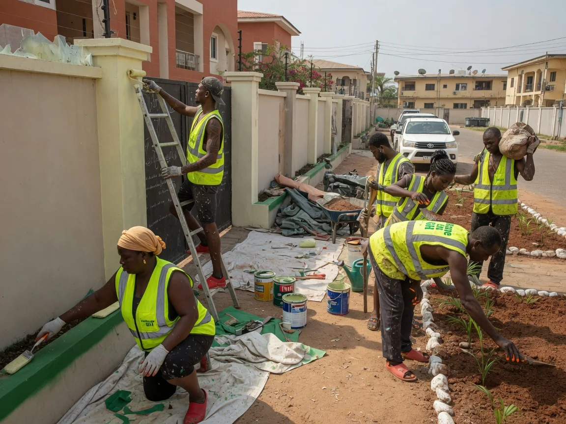 Signature hospitality landscape design and maintenance in Ghana — signature hospitality pool deck luxury landscape airport residential accra landscapegh, Accra Ghana