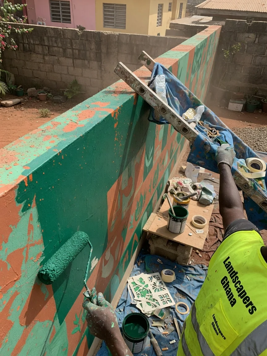 Garden design in Accra — garden design drawings layout hardscape planting detail accra landscapersghana, Accra Ghana