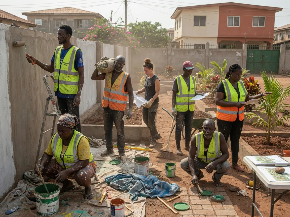 Landscape architecture consulting in Accra — landscape architecture consulting master plan drawings east legon accra landscapersghana, Accra Ghana