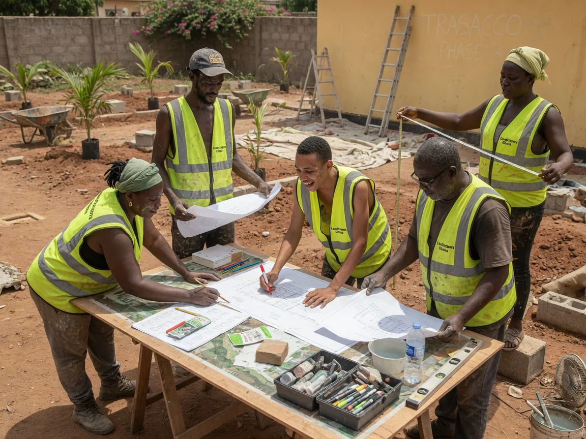 Landscape design drawings in Accra — landscape architecture consulting planting plan species trasacco accra landscapersghana, Accra Ghana