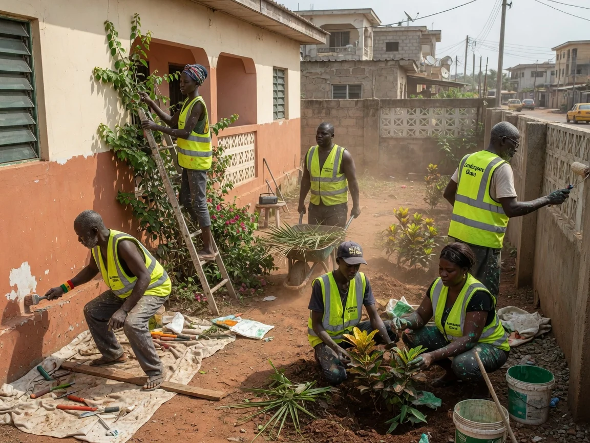 Seasonal garden care in Accra — seasonal garden care pruning feeding beds east legon accra landscapersghana, Accra Ghana