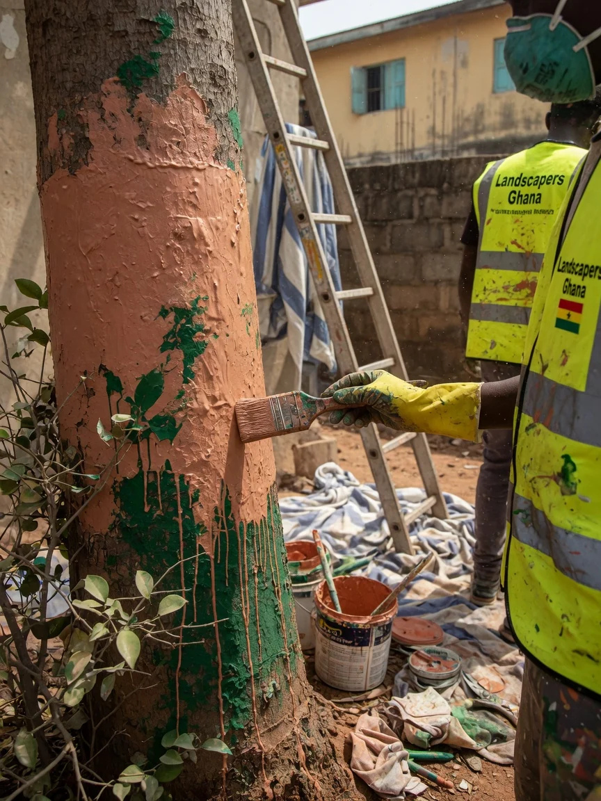 Tree and shrub care in Accra — shrub hedge shaping trimming detail cantonments accra landscapersghana, Accra Ghana