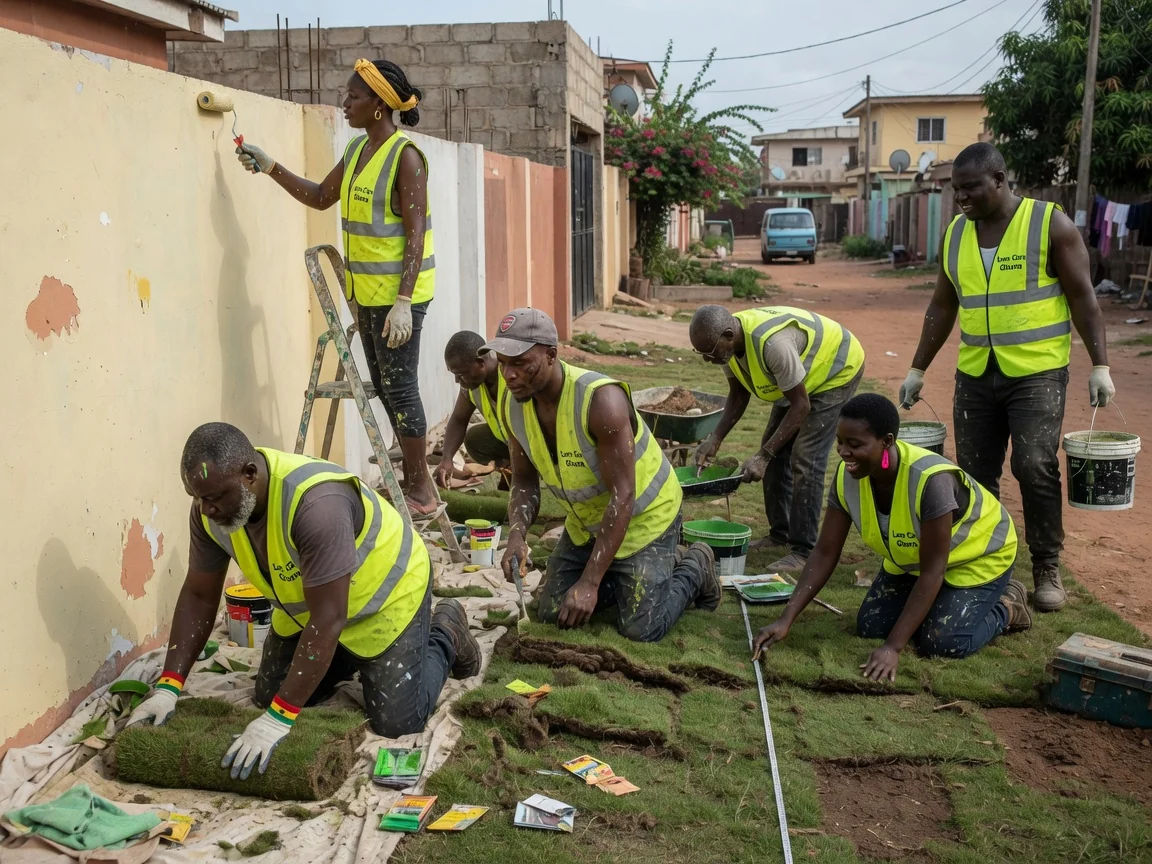 Long-term reliable lawn care backed by a workmanship commitment in Accra — decade warranty lawn same team reliable service east legon accra lawncareghana, Accra Ghana