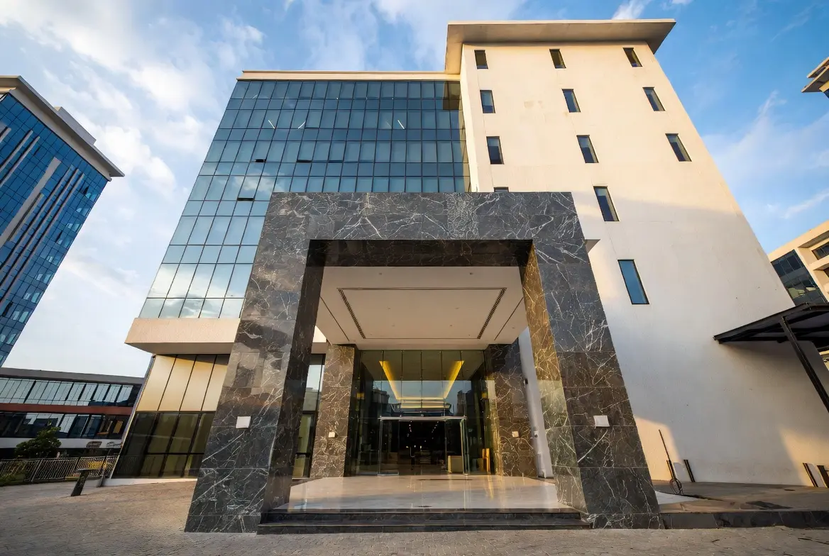 Premium corporate headquarters interior finished to an international standard in Accra