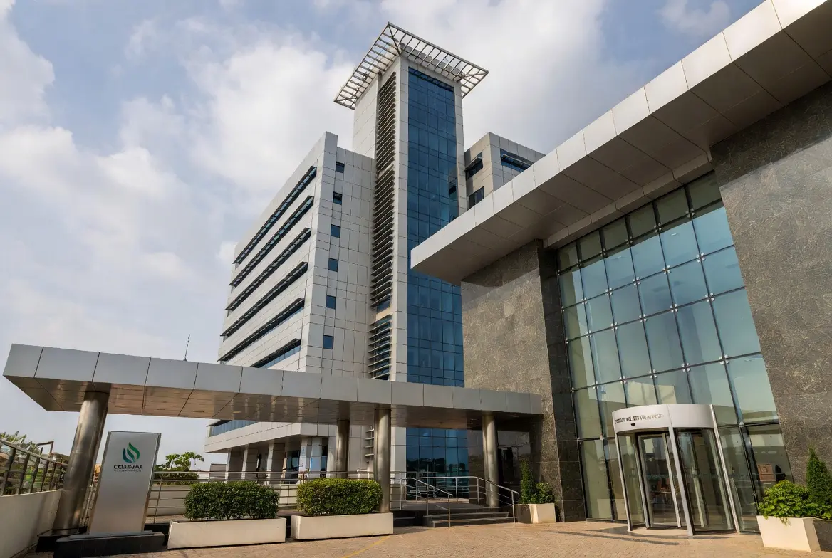 Multinational corporate headquarters interior finished to a global standard at Ridge, Accra