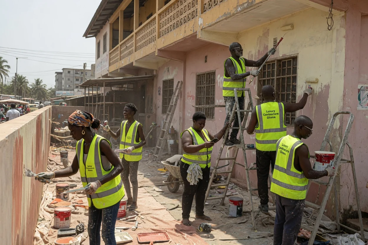 Decade-warranty luxury maintenance in Accra — international standard finish maintained long term luxury residence accra luxurycontractorsghana, Accra Ghana