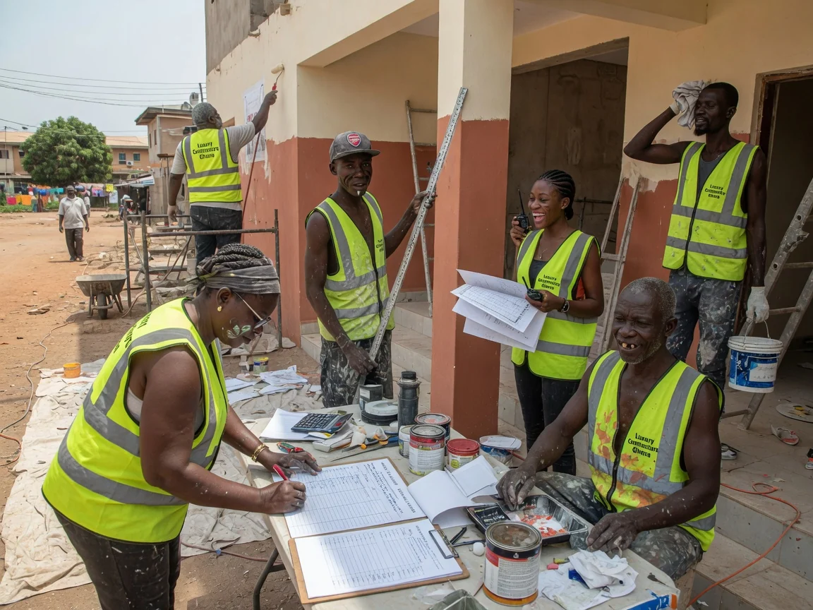 Quantity surveyor preparing a premium Bill of Quantities for a luxury project in Accra — quantity surveyor premium bill of quantities boq take off luxury project accra luxurycontractorsghana, Accra Ghana