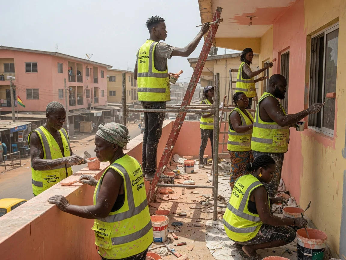 Ultra-prestige landmark project in Accra — ultra prestige landmark project construction progress signature build accra luxurycontractorsghana, Accra Ghana