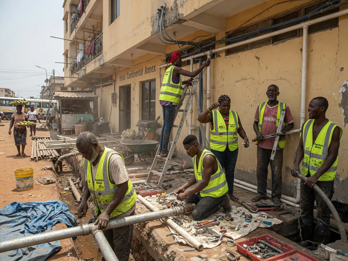 Hotel and hospitality plumbing in Accra — commercial kitchen drainage grease management hotel plumbersghana, Accra Ghana