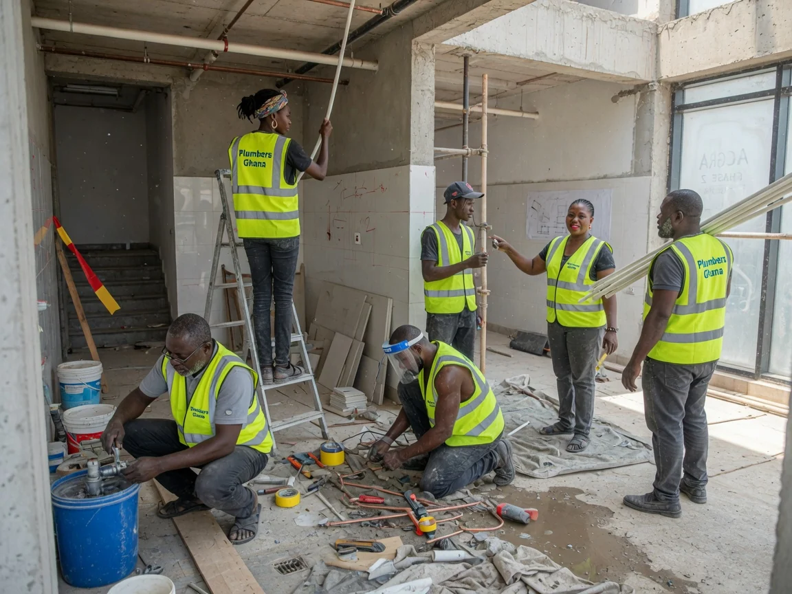 Multinational HQ plumbing in Accra — planned maintenance plumbing inspection corporate hq accra plumbersghana, Accra Ghana