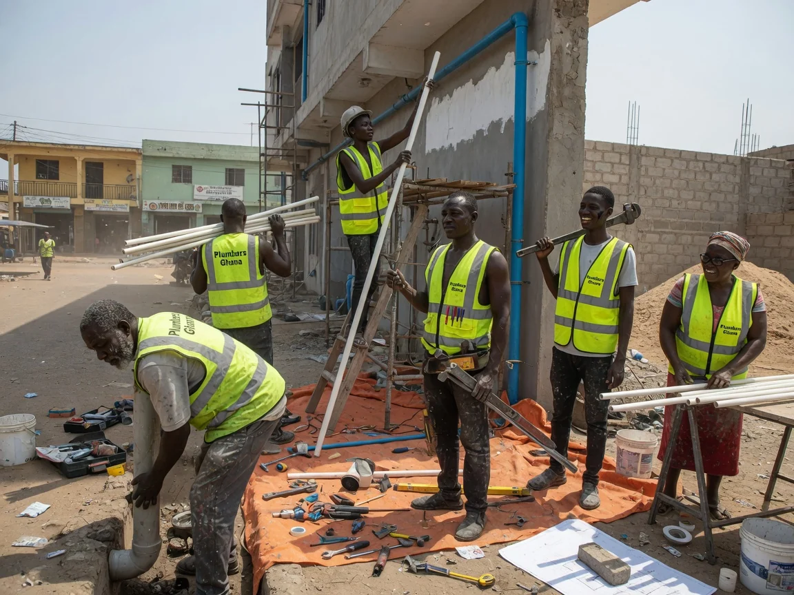 Sanitary engineering for commercial buildings in Accra — sanitary soil waste stack installation commercial accra plumbersghana, Accra Ghana
