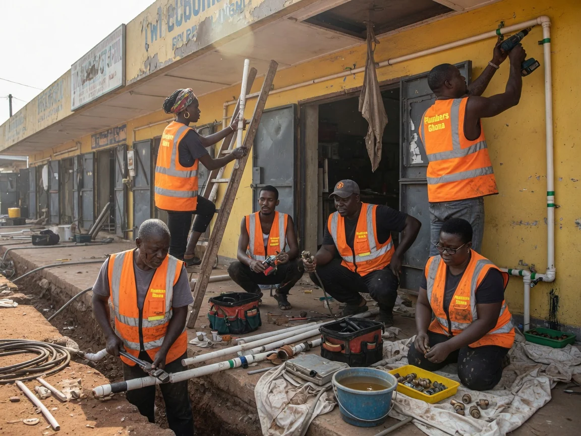 Planned plumbing maintenance for commercial properties in Accra — written maintenance report warranty handover plumbersghana, Accra Ghana