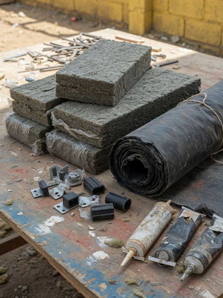 Ceiling and floor impact soundproofing in Accra — context acoustic materials rockwool soundproofghana, Accra Ghana