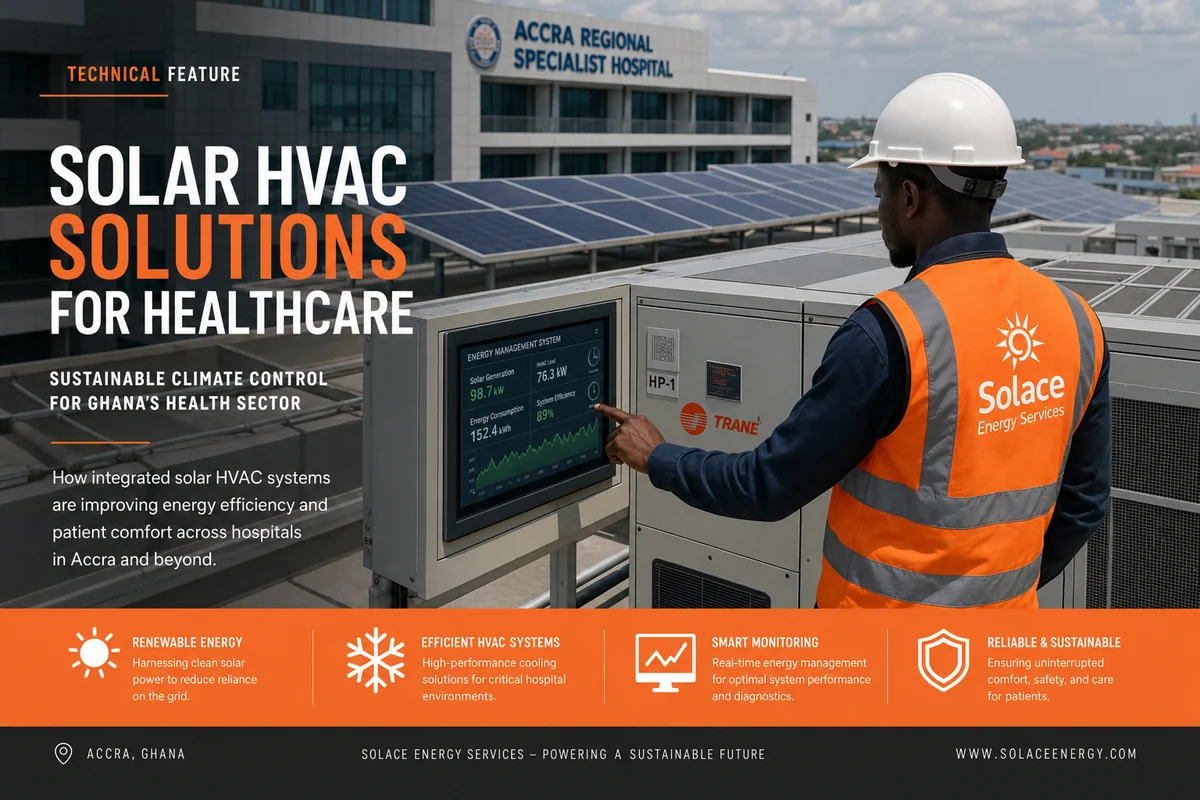 Solaire et refroidissement critique pour hôpitaux à Accra
