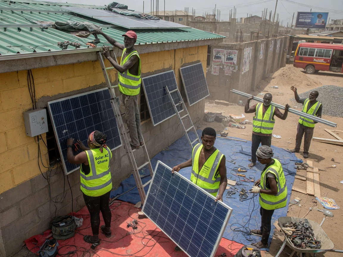 solar installation for homes and businesses in Accra — hybrid inverter battery bank home solar spintex accra solaracghana, Accra Ghana