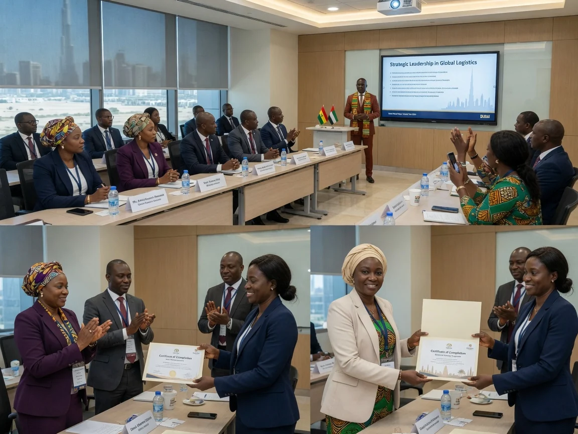 Corporate training missions in Dubai — train travel dubai corporate delegation training session classroom branded dubai traintraveldubai, Accra Ghana