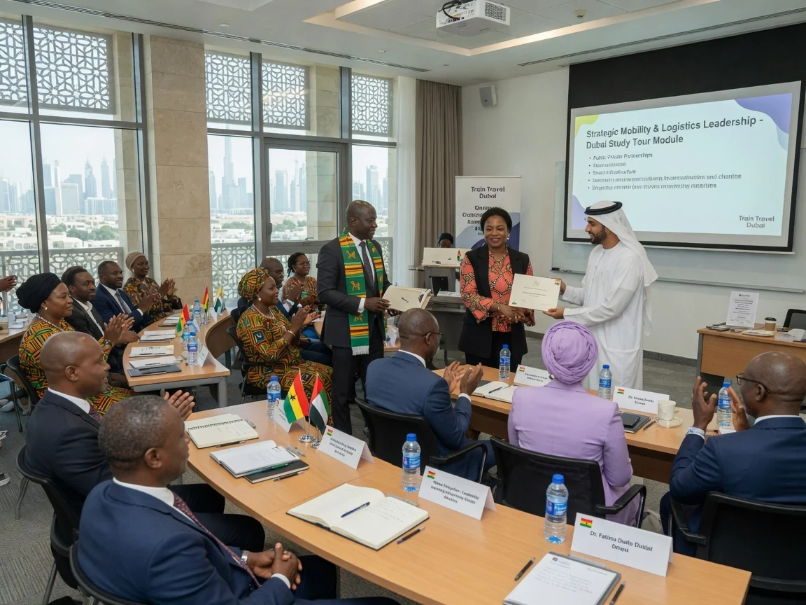 Corporate upskilling missions to Dubai — train travel dubai corporate upskilling workshop delegation branded dubai traintraveldubai, Accra Ghana