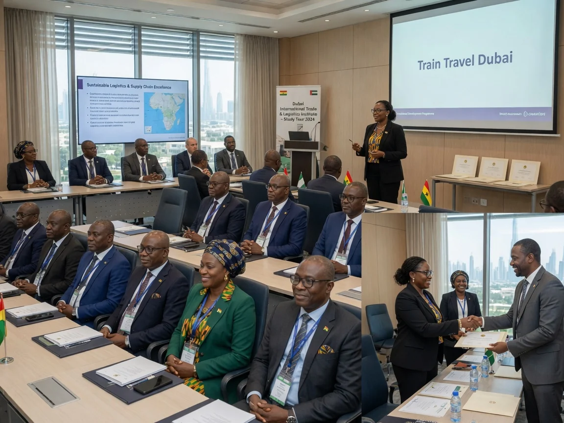 Corporate training missions in Dubai — train travel dubai industry site visit professional cohort branded dubai traintraveldubai, Accra Ghana