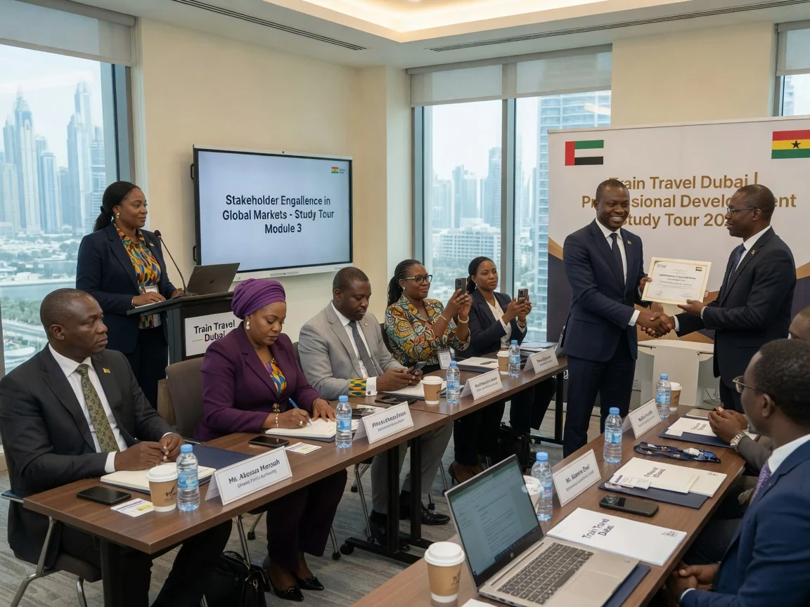 Training delivery & facilitation in Dubai — train travel dubai training delivery facilitator cohort session branded dubai traintraveldubai, Accra Ghana