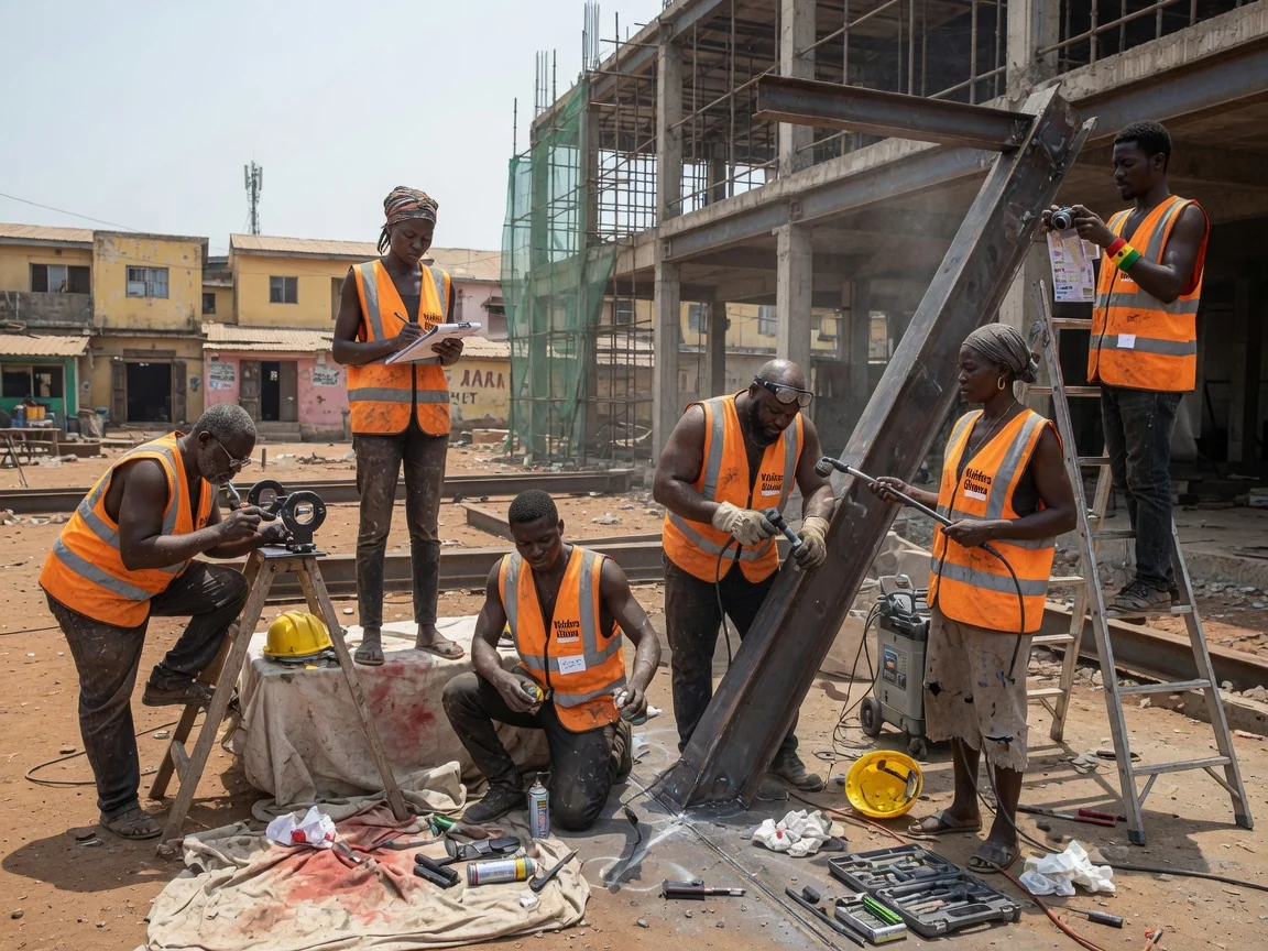 Certified weld inspection and NDT in Ghana — weld inspection documentation report sign off industrial weldersghana, Accra Ghana